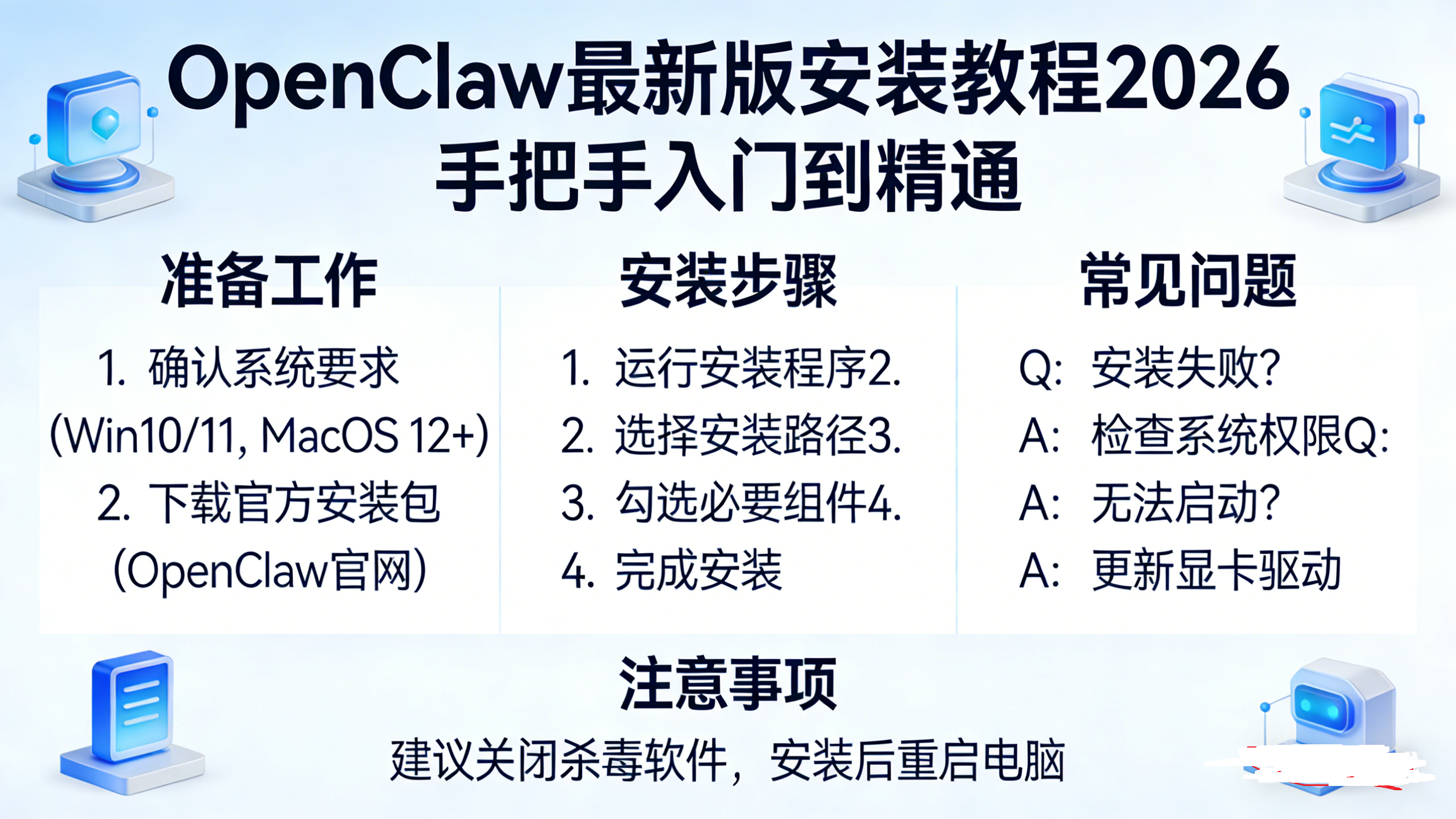 OpenClaw-养龙虾最新版安装教程2026 手把手入门到精通